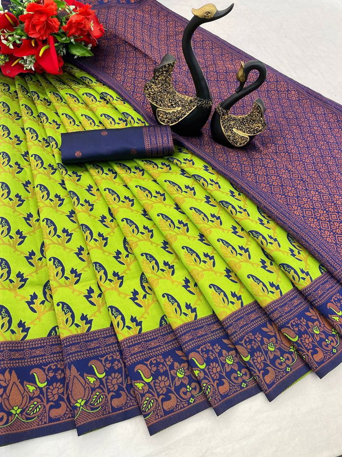 SF 645 Copper Zari Tissue Kanchi Designer Sarees Wholesale Clothing Suppliers In India
